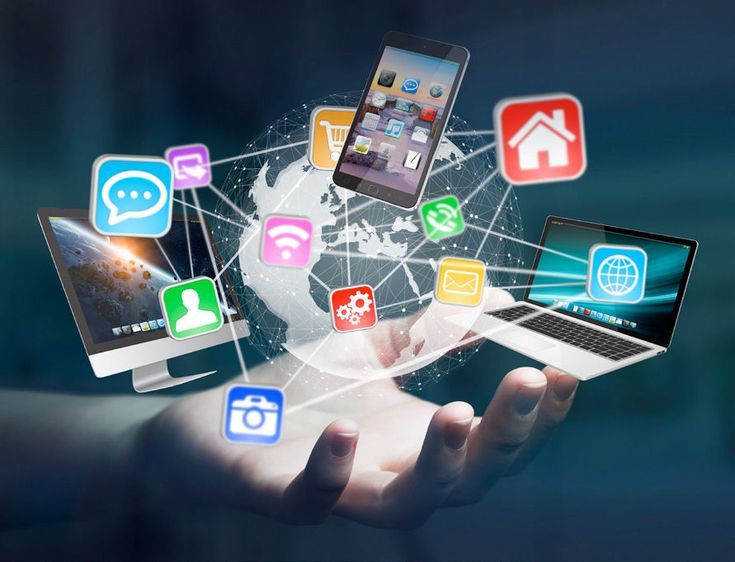 A person’s hand holding a digital globe surrounded by floating devices and colorful app icons representing global connectivity, online services, and financial management, symbolizing how to reduce hidden spending on digital apps and subscriptions.